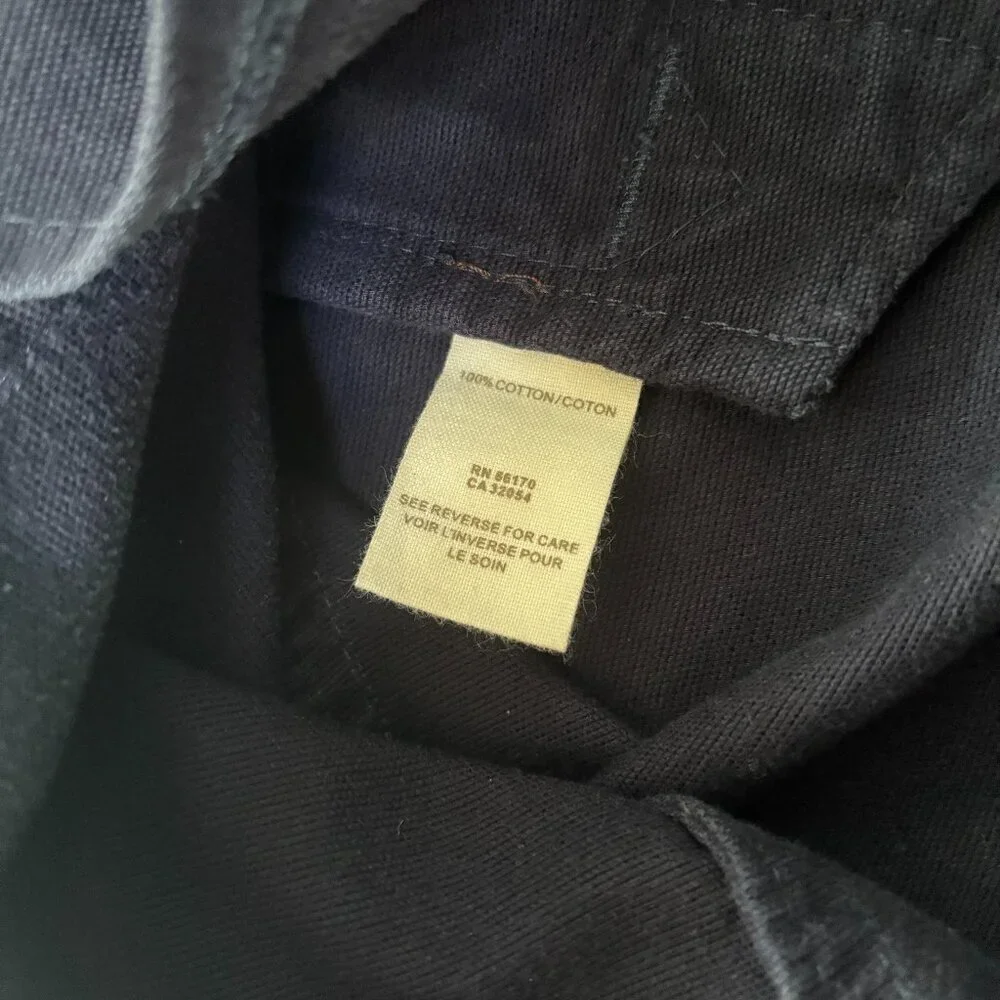 Free People Cotton Utility Drawstring Waist Hooded Jacket Coat Navy Size 8